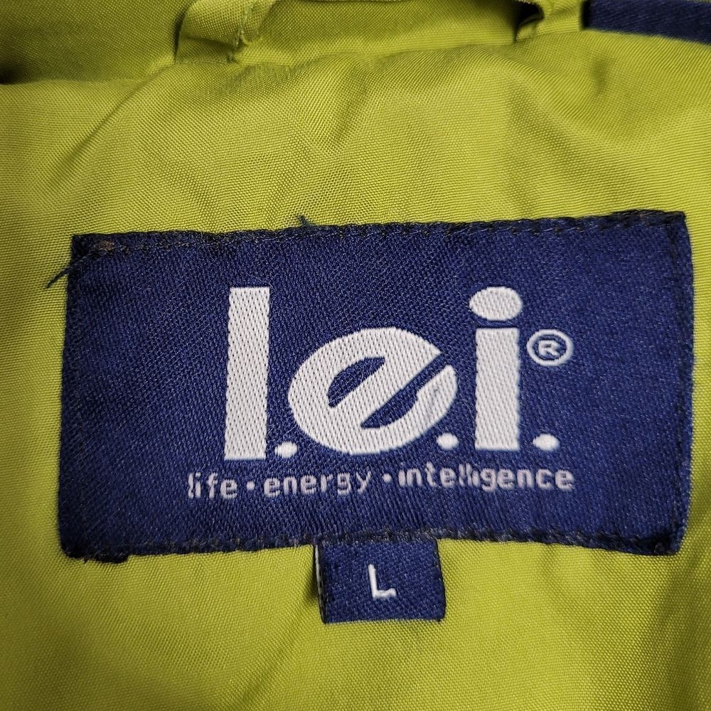 Y2K/90s chartreuse green full zip down fill‎ blend winter ski jacket M - Picture 11 of 14